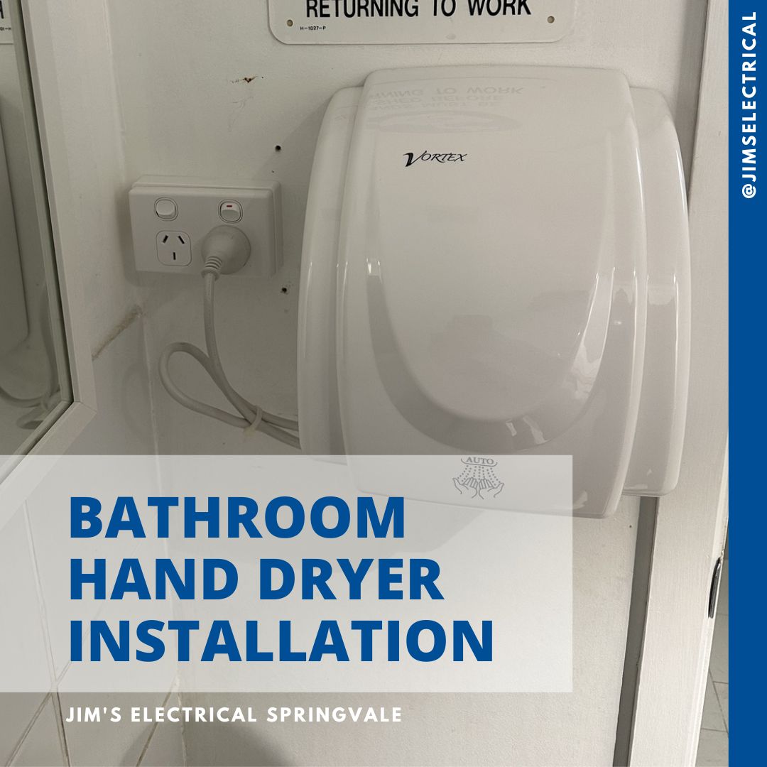 Bathroom Hand Dryer Installation